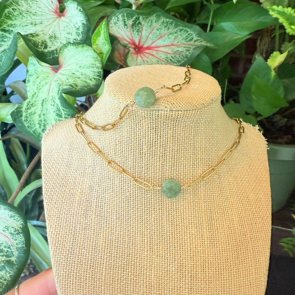 Green jade set - Picture 3 of 4